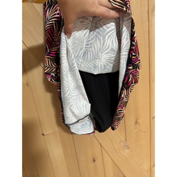 Land's End | NWT Tropical Print High Neck Swim Dress | Size 14W - Picture 3 of 11